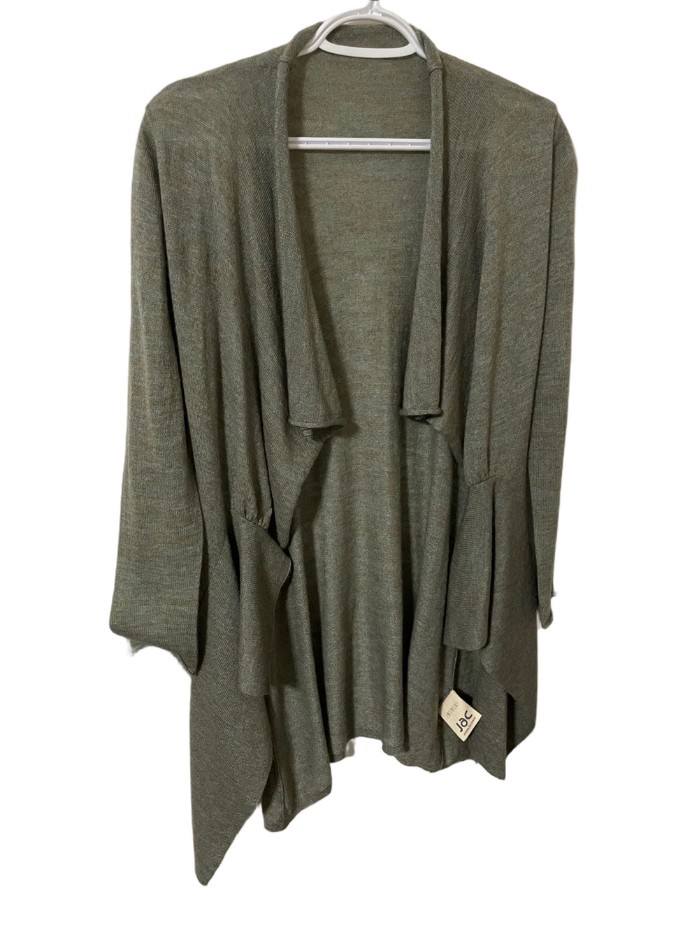 JAC by Jaqueline Connor Open Wool Blend Light Green Cardigan Size XS